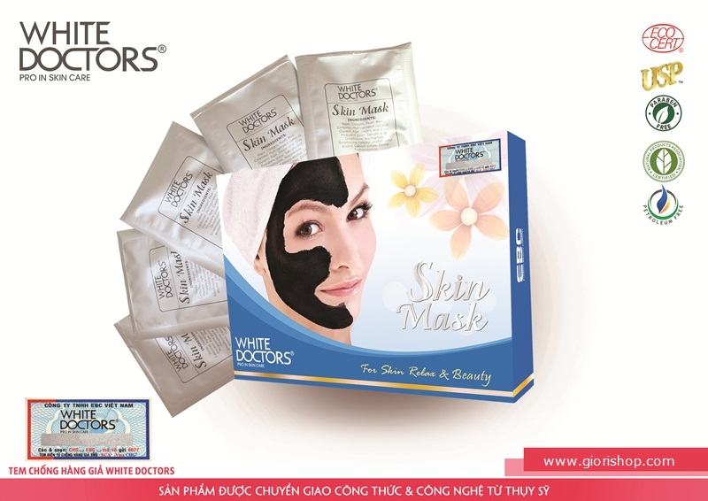 Mat na trang da white doctors skin-mask